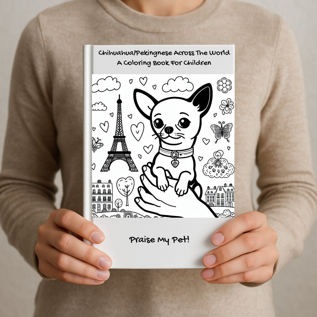 Chihuahua/Pekingnese Across The World: A Coloring Book For Children
