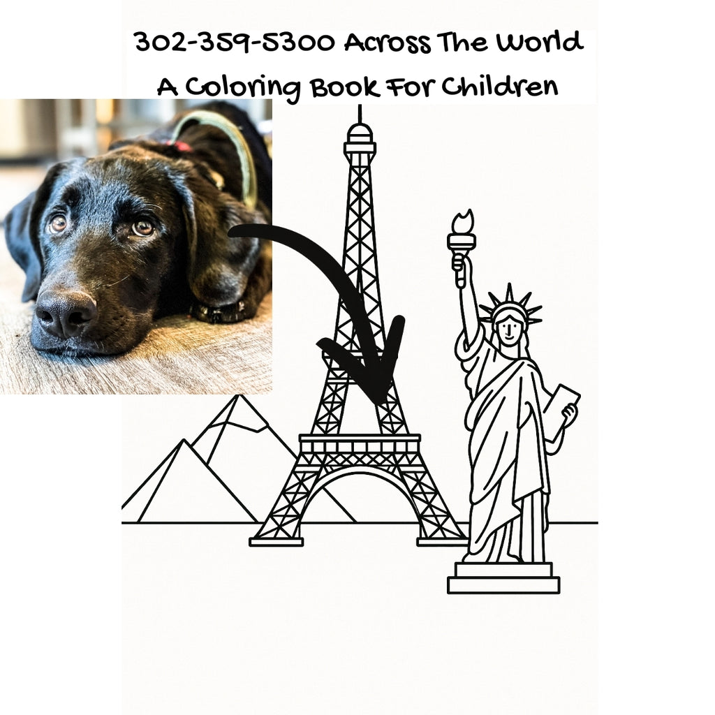 302-359-5300 Across The World: A Coloring Book For Children