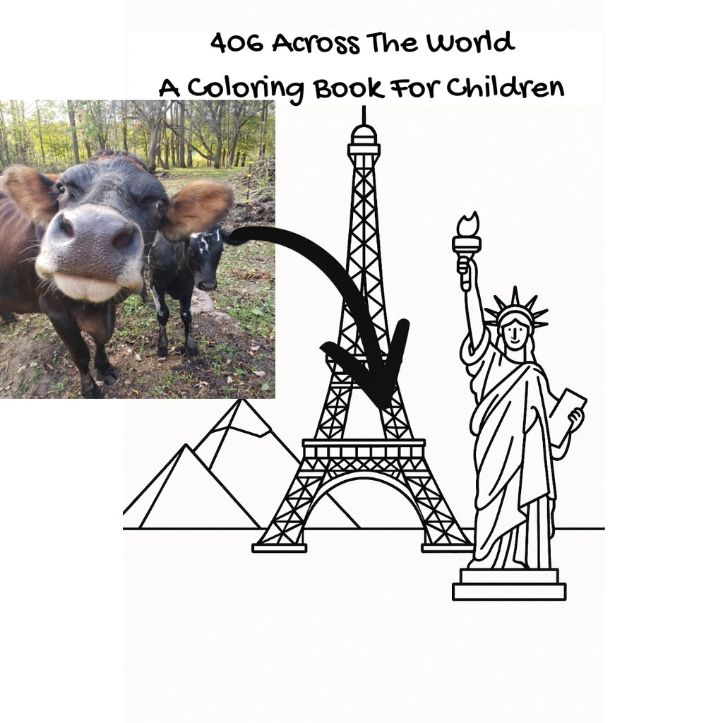 406 Across The World: A Coloring Book For Children