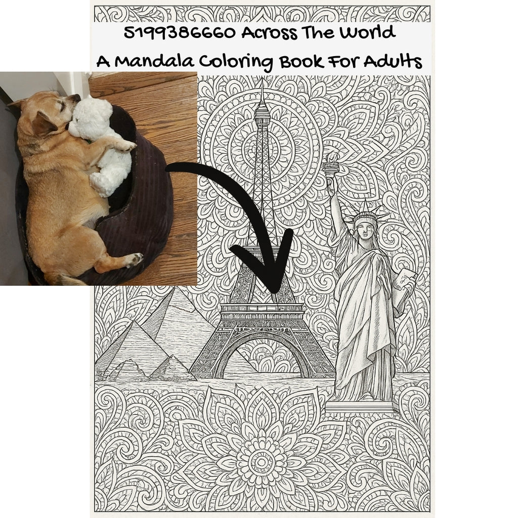 5199386660 Across The World: A Mandala Coloring Book For Adults