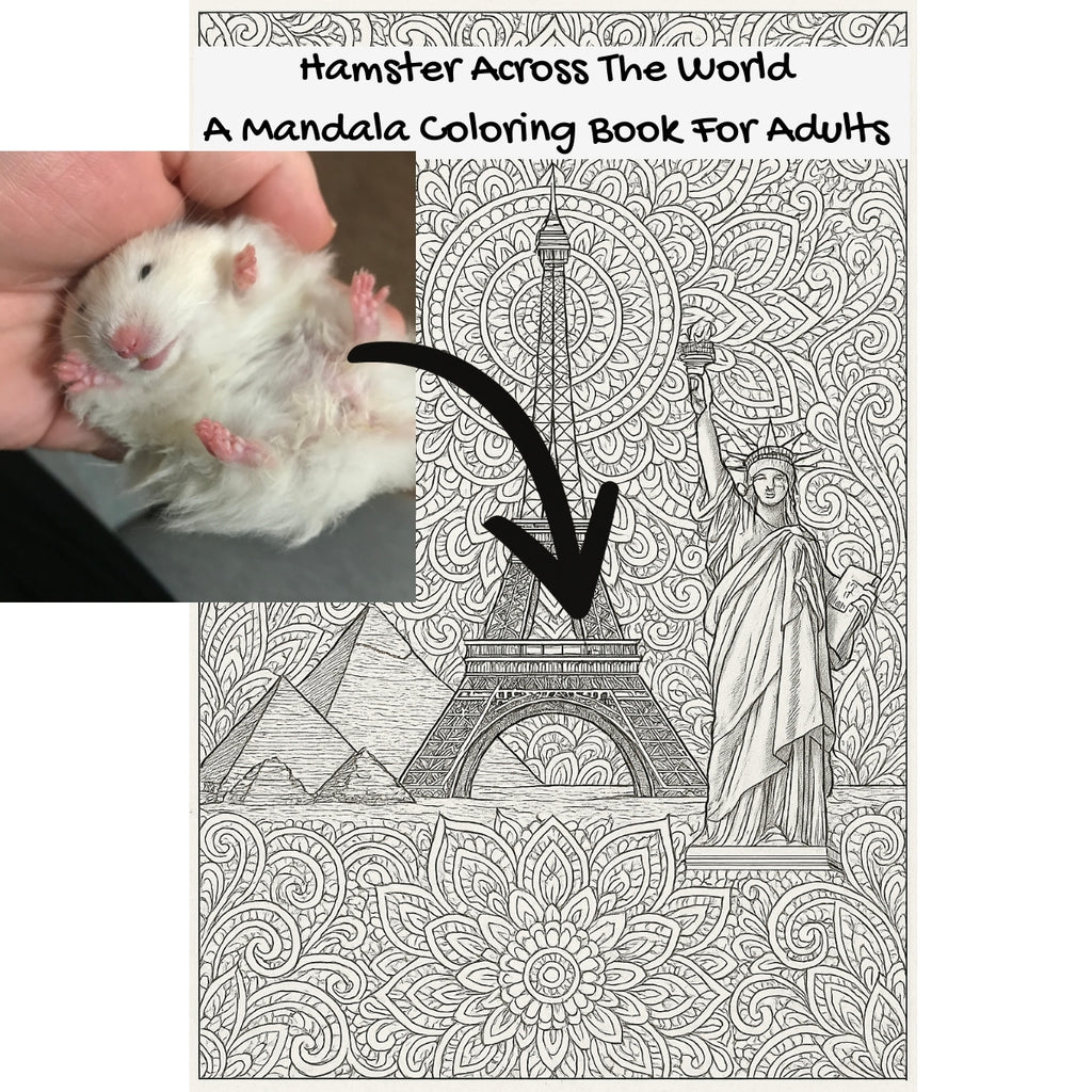 Hamster Across The World: A Mandala Coloring Book For Adults