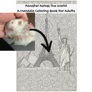 Hamster Across The World: A Mandala Coloring Book For Adults