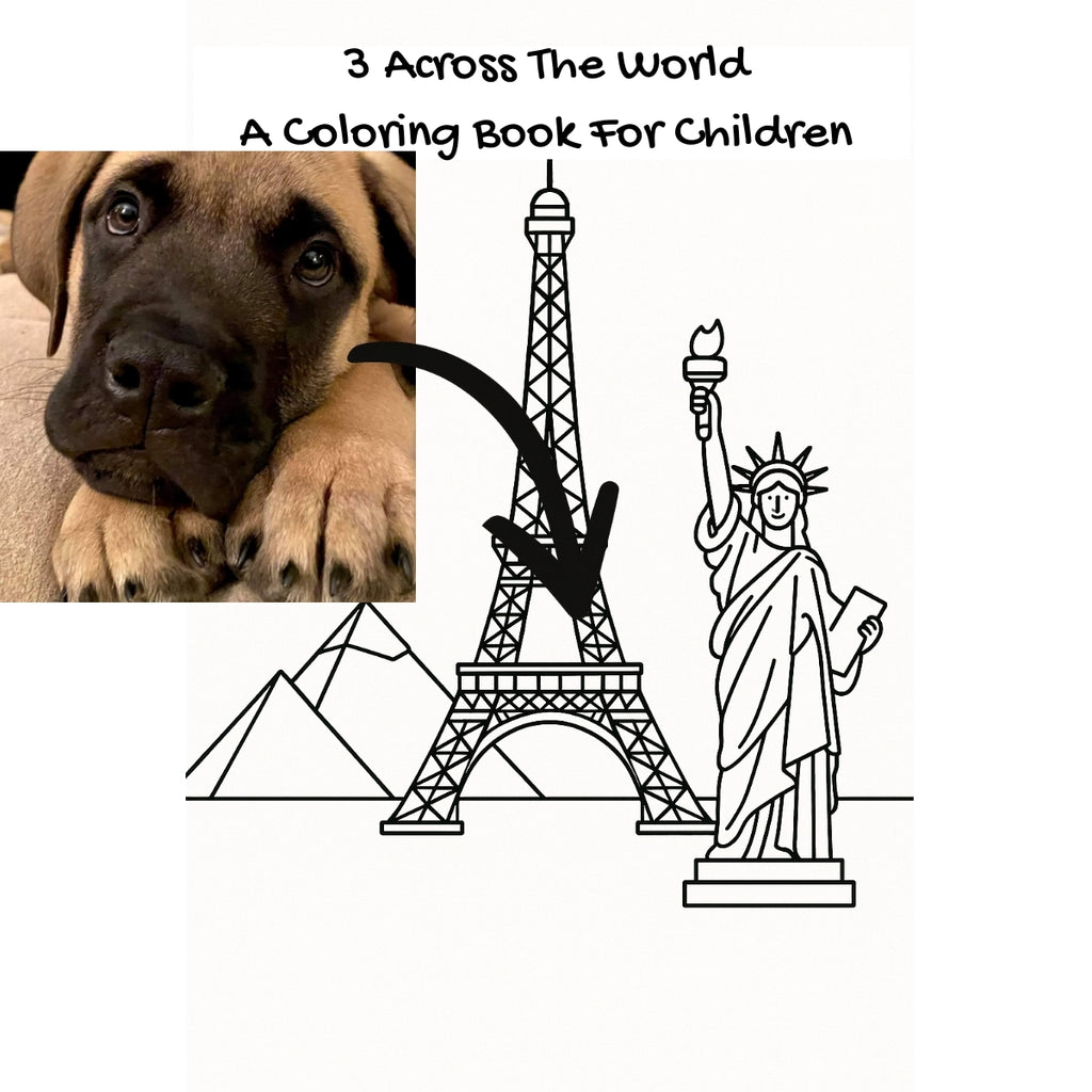 3 Across The World: A Coloring Book For Children