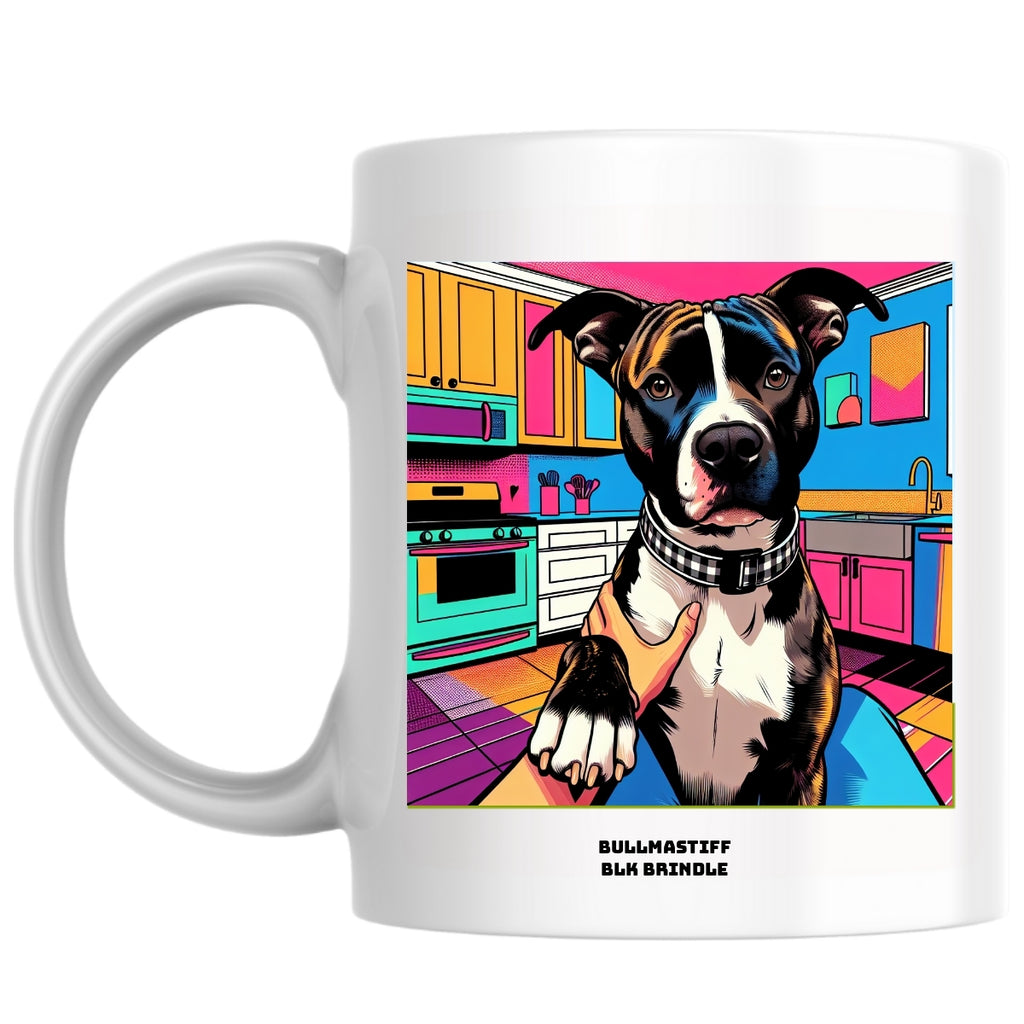 Bullmastiff blk brindle the Magnificent: Pop Art Coffee Mug