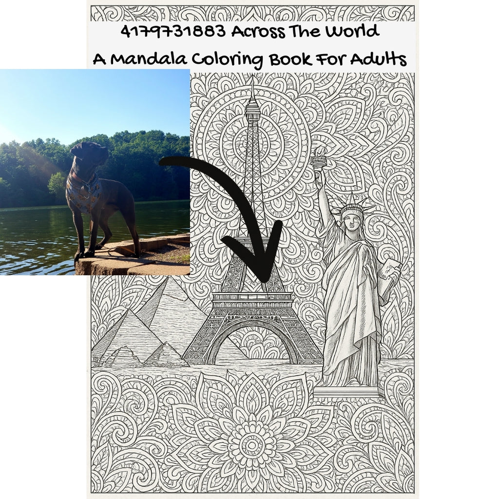 4179731883 Across The World: A Mandala Coloring Book For Adults
