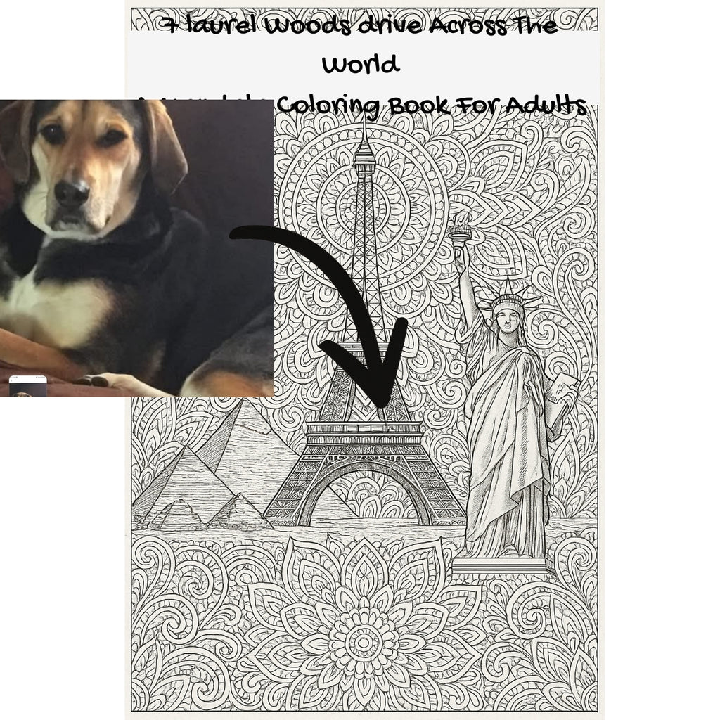 7 laurel Woods drive Across The World: A Mandala Coloring Book For Adults