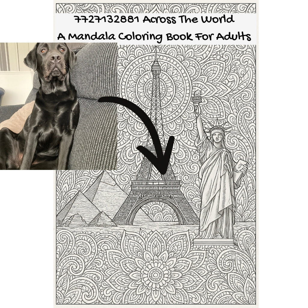 7727132881 Across The World: A Mandala Coloring Book For Adults