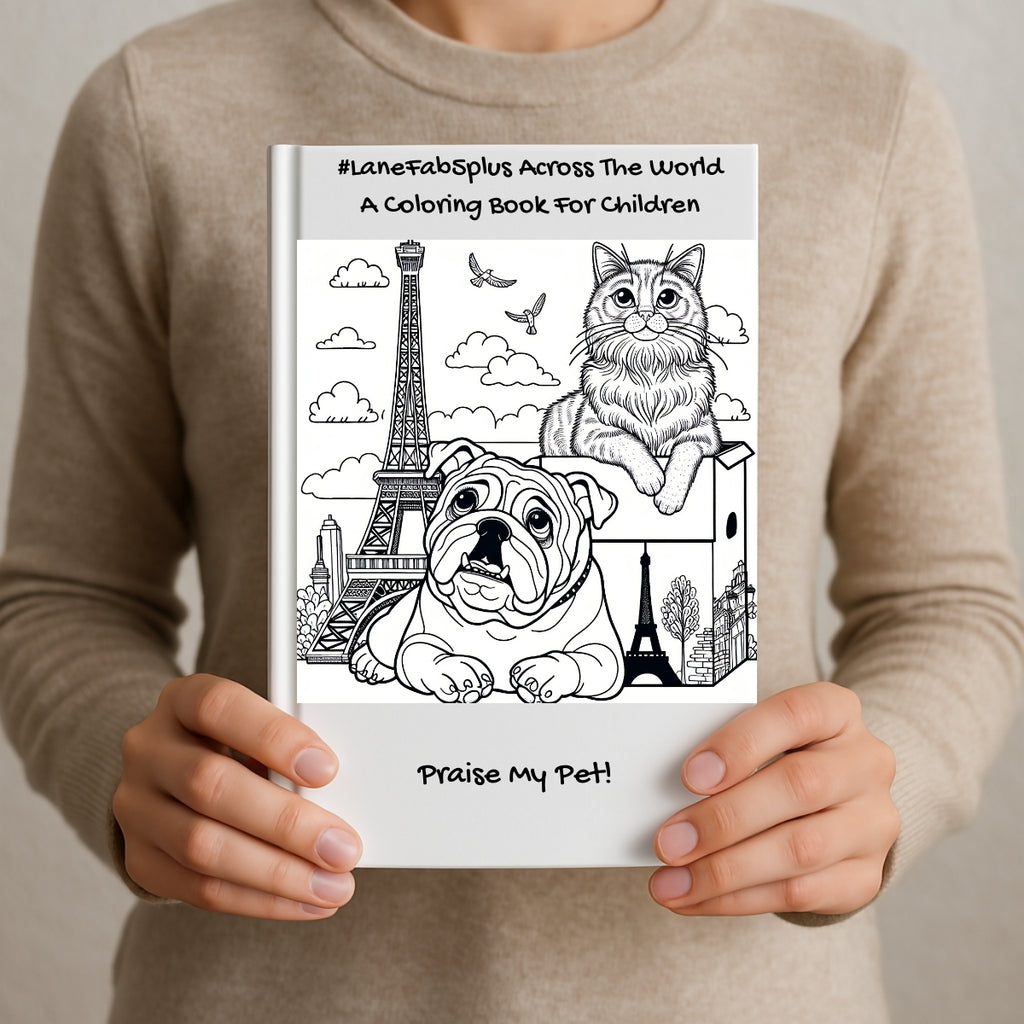 #LaneFab5plus Across The World: A Coloring Book For Children