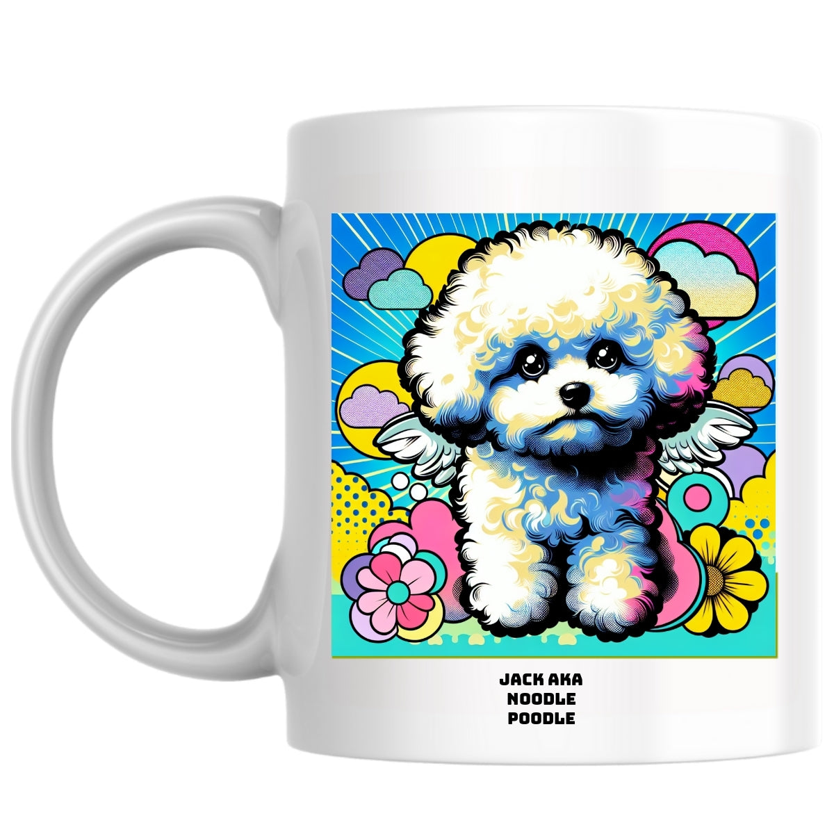 Jack aka Noodle Poodle the Magnificent: Pop Art Coffee Mug