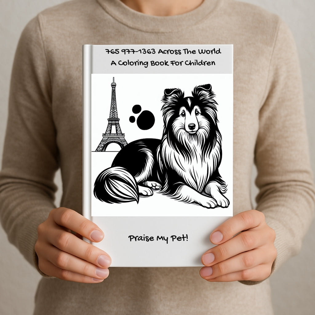 765 977-1363 Across The World: A Coloring Book For Children