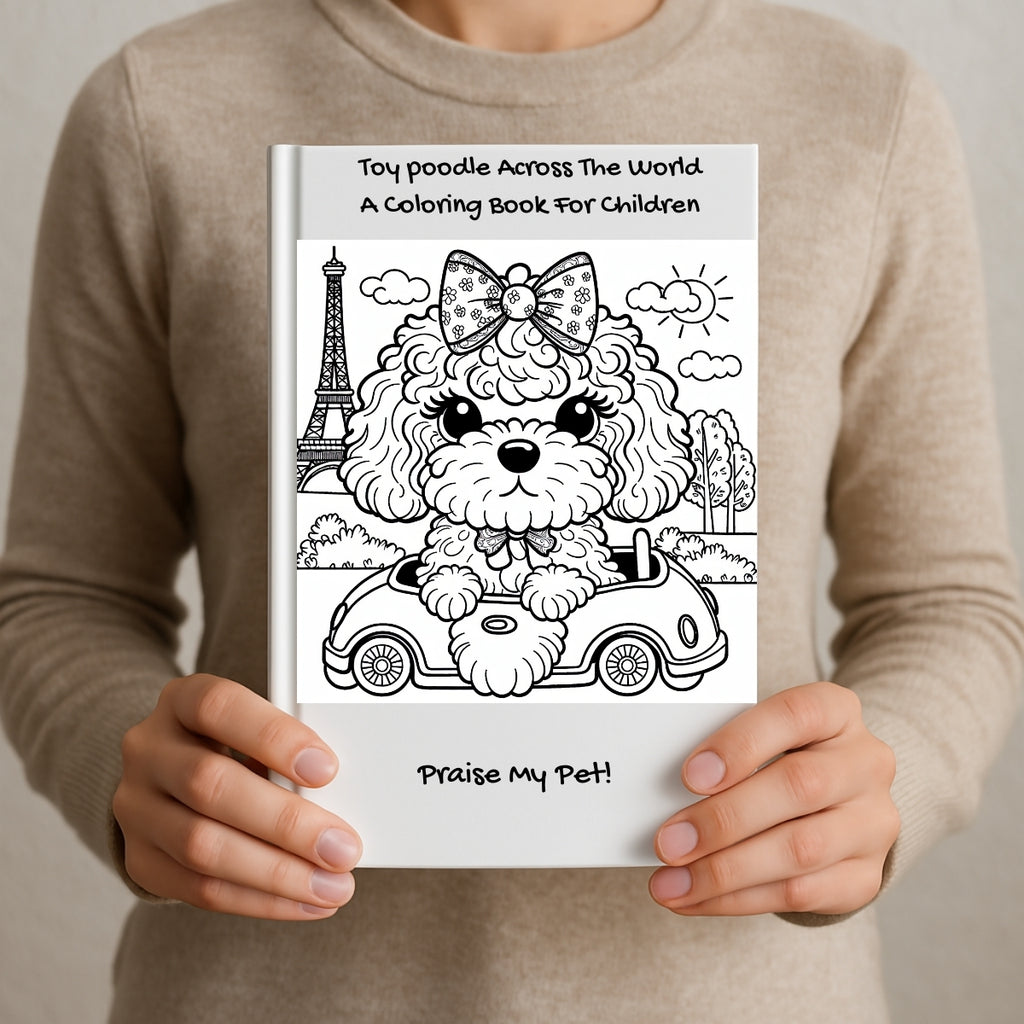 Toy poodle Across The World: A Coloring Book For Children