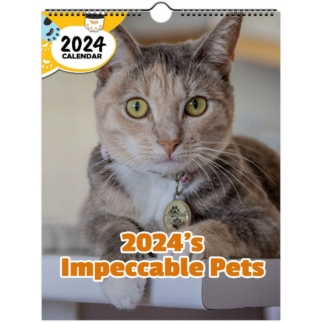 2024's Impeccable Pets: 2024 Wall Calendar (Published)