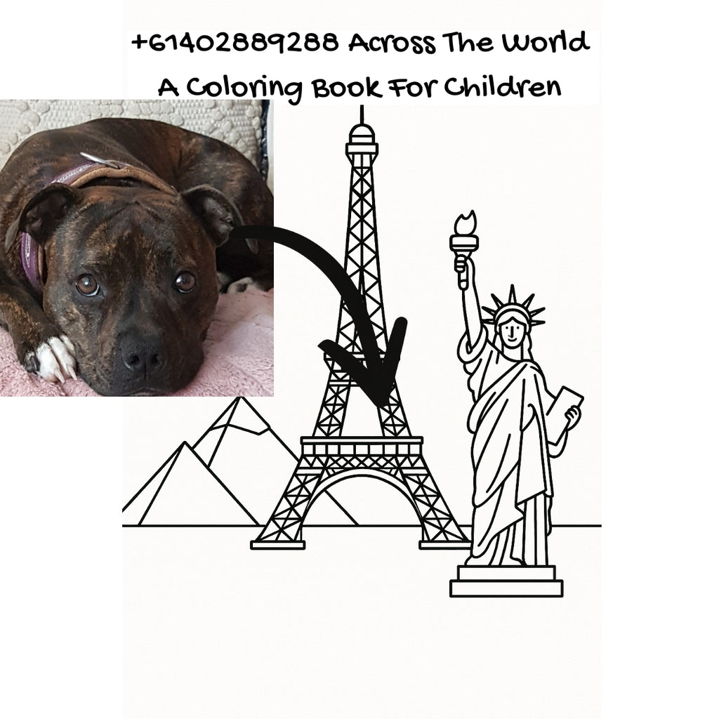 +61402889288 Across The World: A Coloring Book For Children