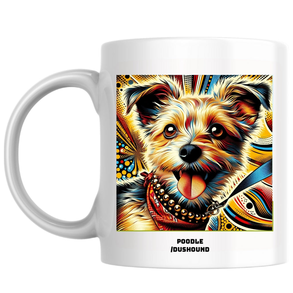 Poodle  /dushound the Magnificent: Pop Art Coffee Mug