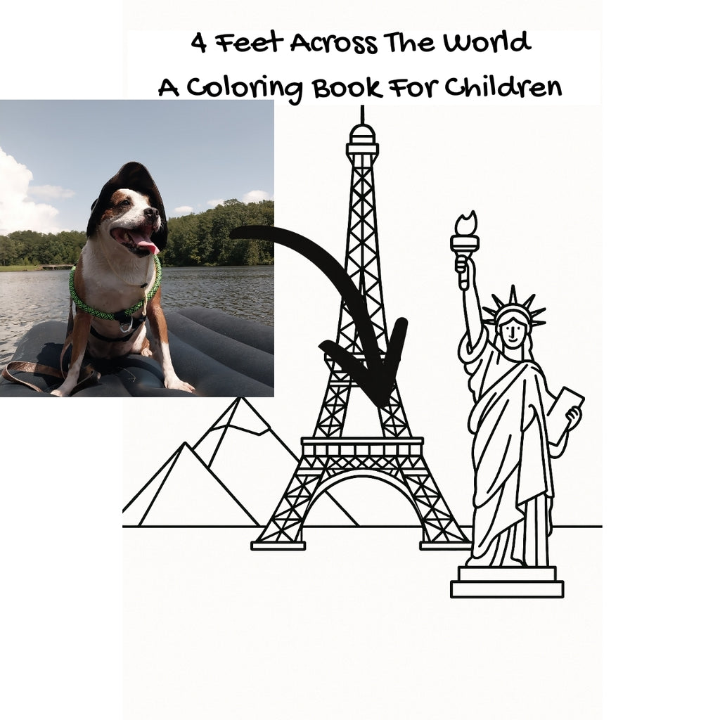 4 Feet Across The World: A Coloring Book For Children