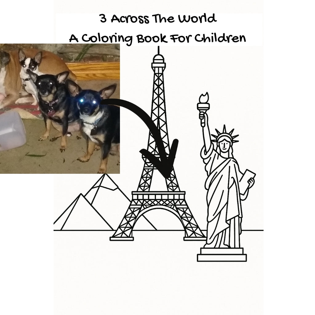 3 Across The World: A Coloring Book For Children