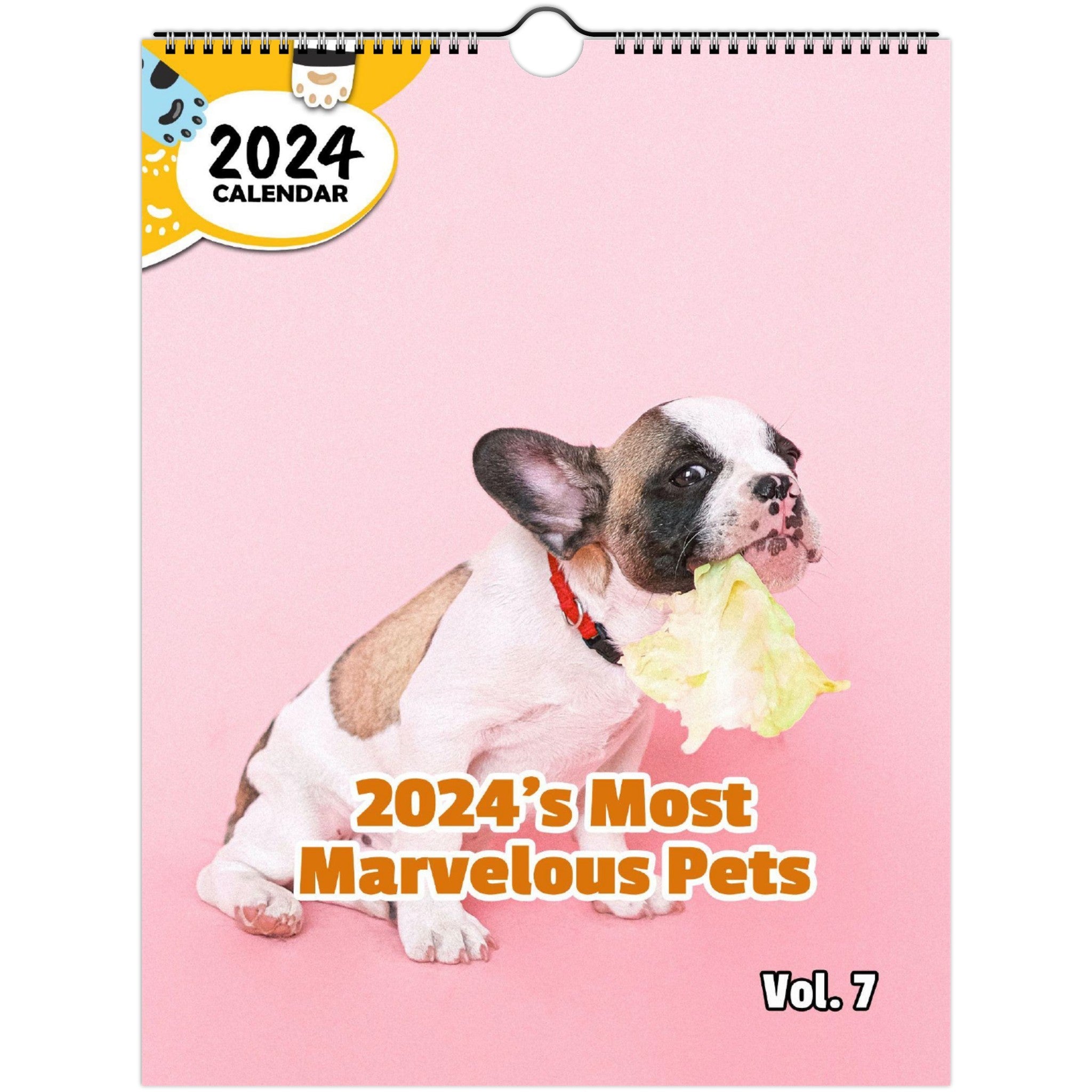 2024's Most Marvelous Pets Volume Seven: 2024 Wall Calendar (Published)