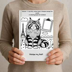 Jemma - 9 yrs Old, Maine Coon x Persian Across The World: A Coloring Book For Children