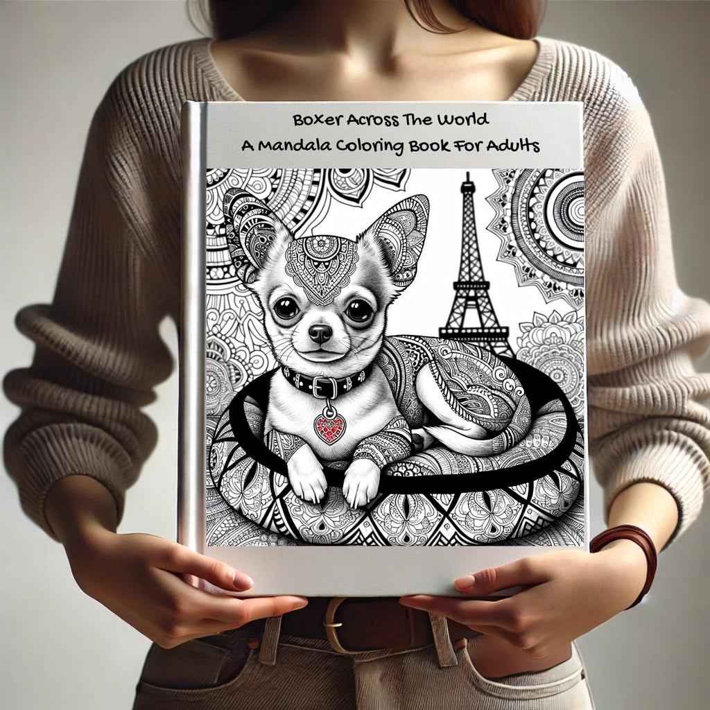 Boxer Across The World: A Mandala Coloring Book For Adults