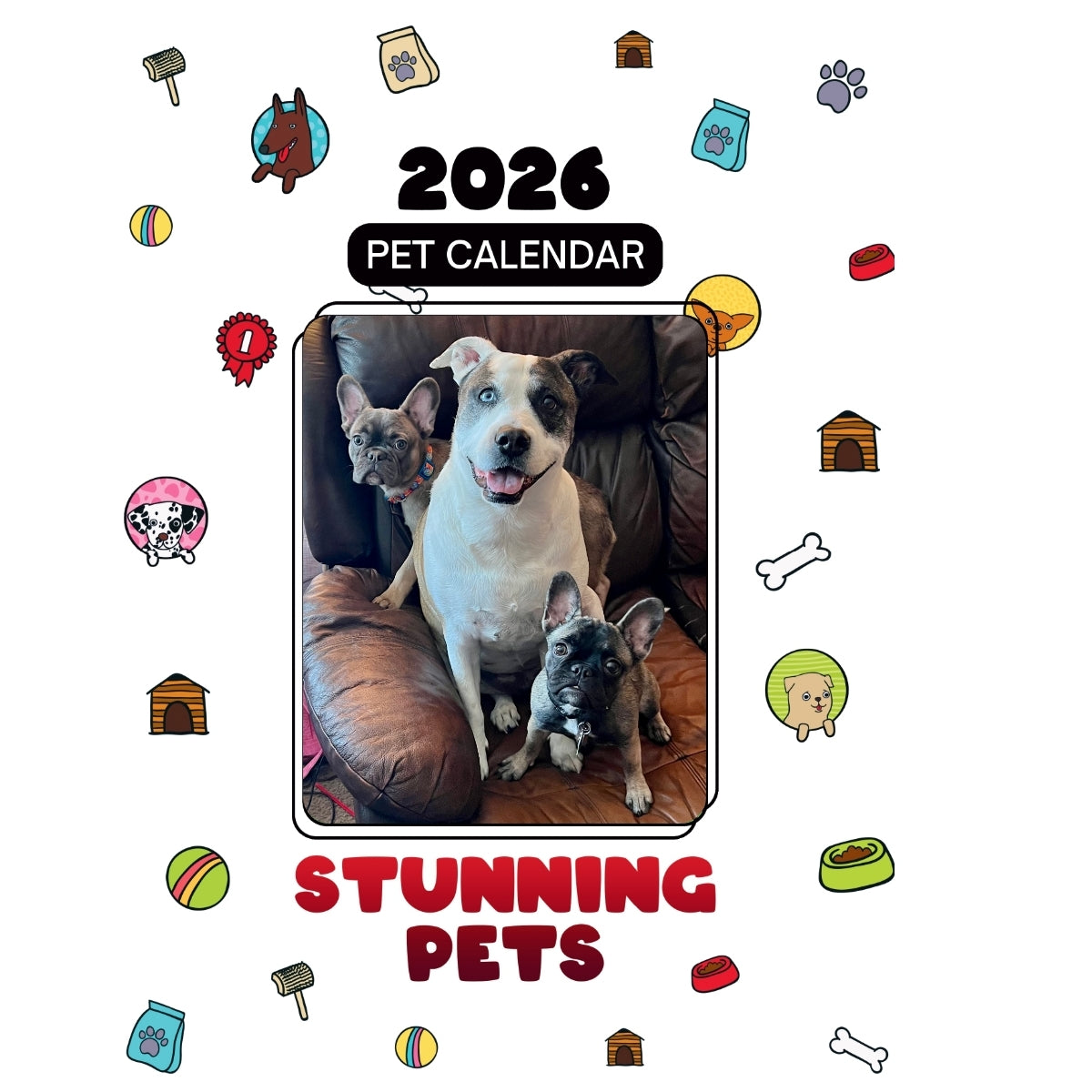 3 Dogs Headlines Stunning Pets: A 2026 Pet Calendar
