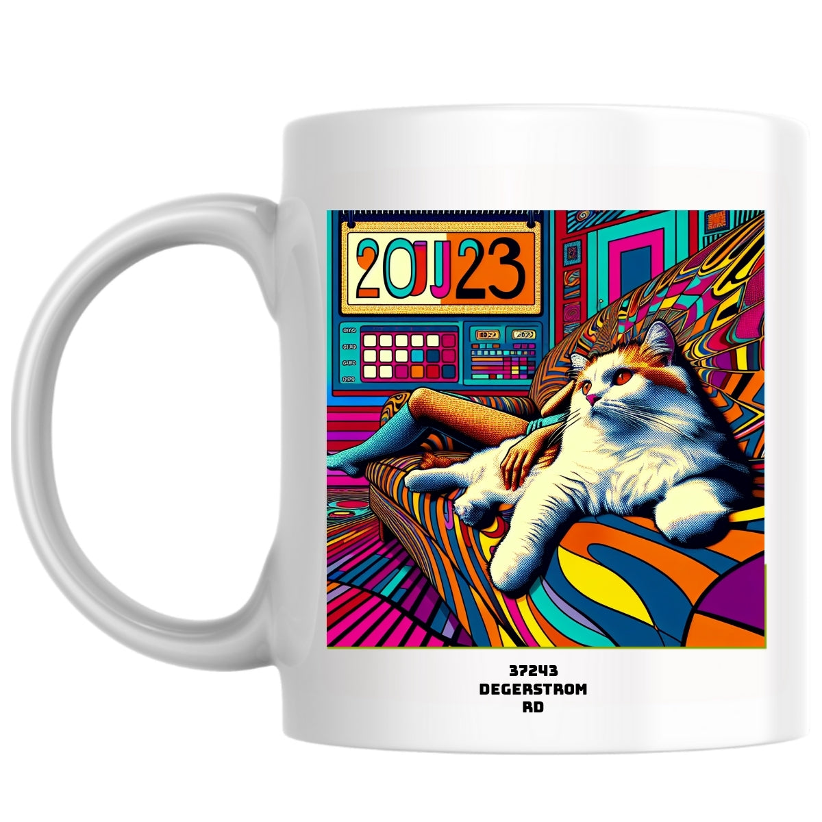 37243 Degerstrom Rd the Magnificent: Pop Art Coffee Mug