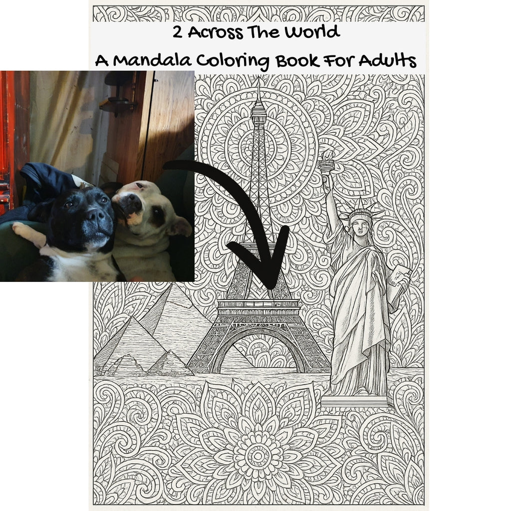 2 Across The World: A Mandala Coloring Book For Adults