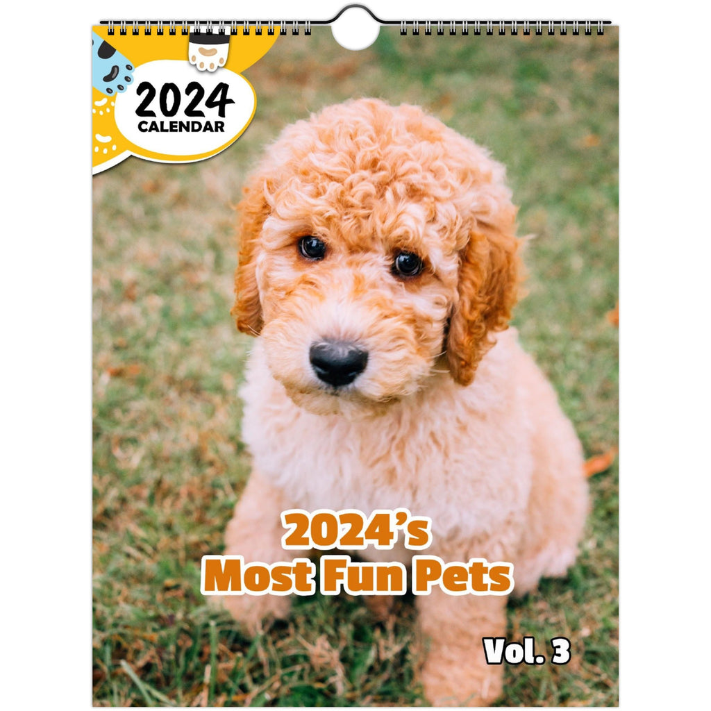 2024's Most Fun Pets Volume Three: 2024 Wall Calendar (Published)
