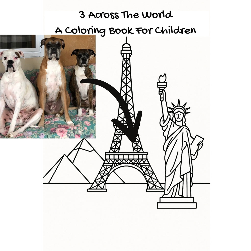 3 Across The World: A Coloring Book For Children