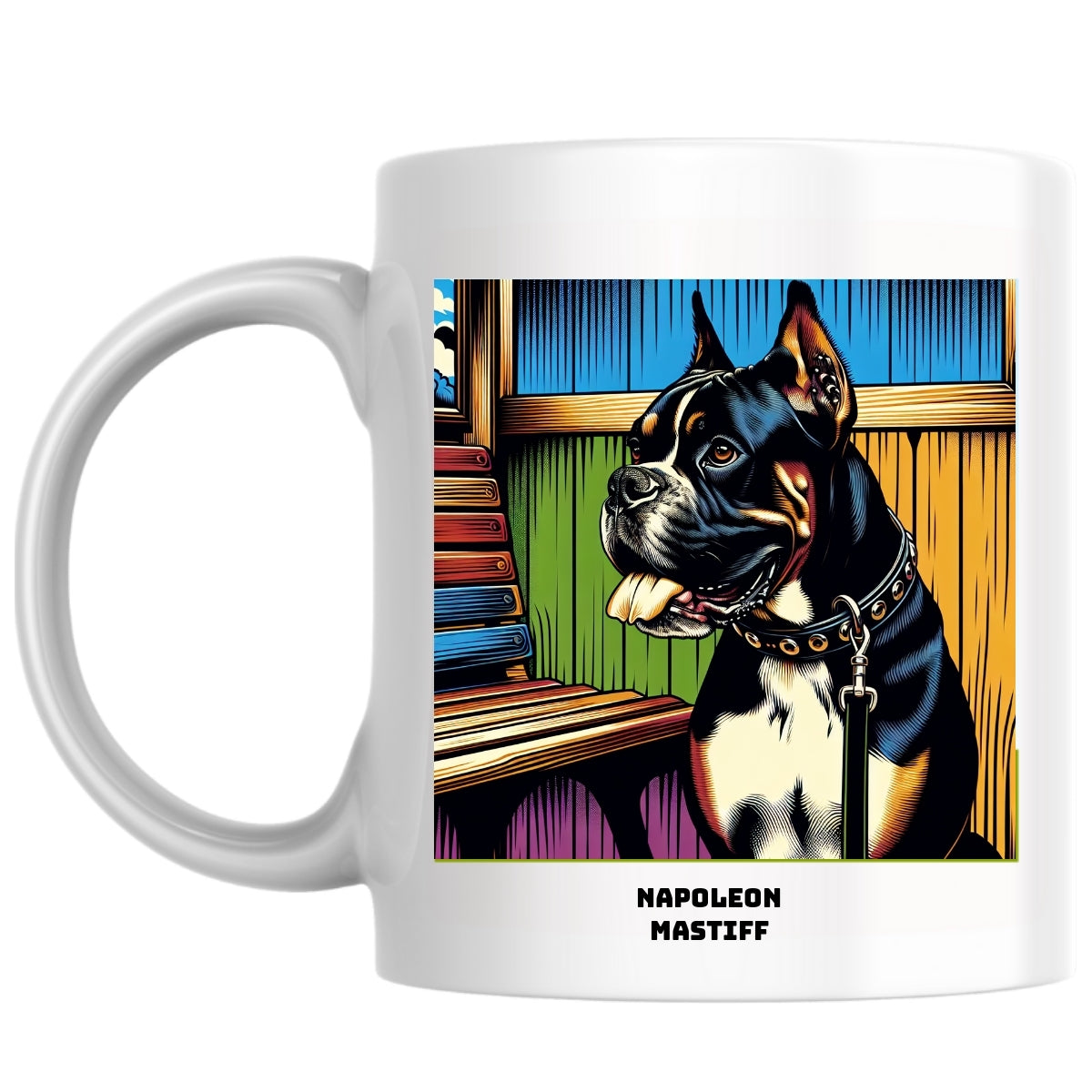 Napoleon Mastiff the Magnificent: Pop Art Coffee Mug