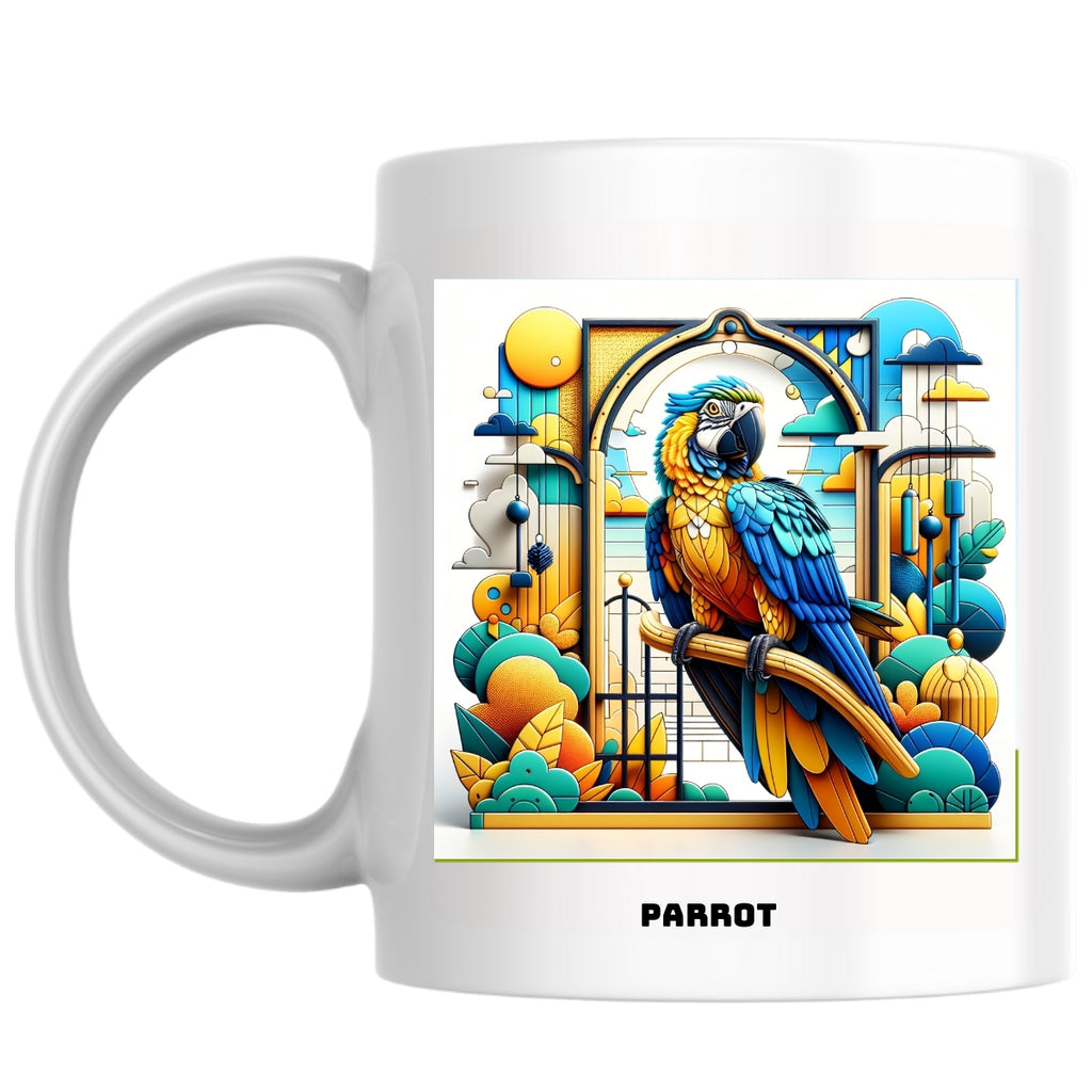 Parrot the Magnificent: Pop Art Coffee Mug