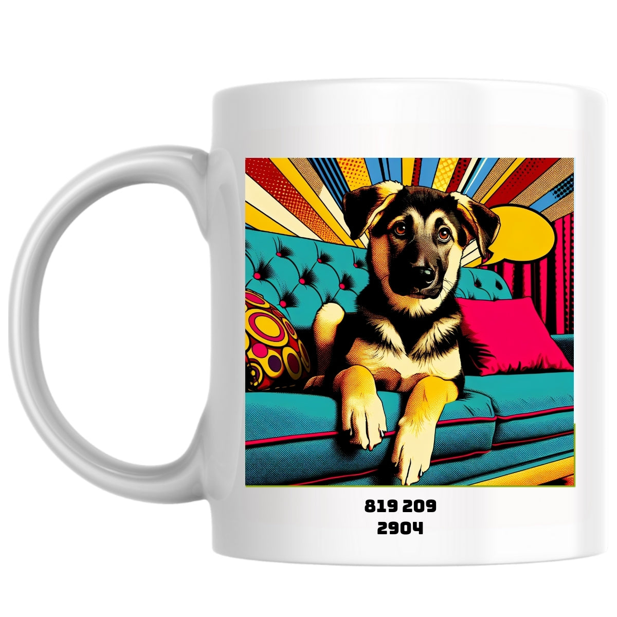 819 209 2904 the Magnificent: Pop Art Coffee Mug