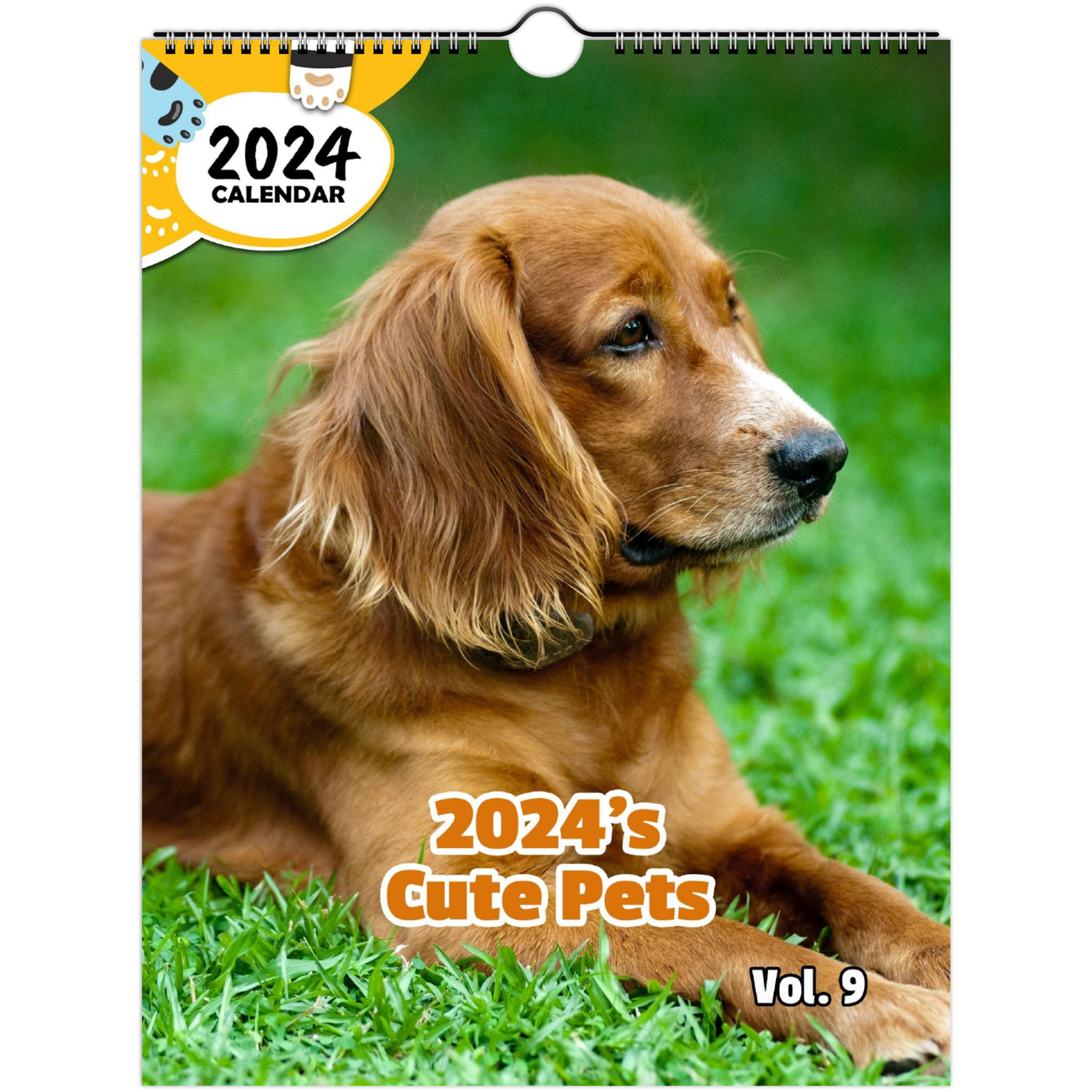 2024's Cute Pets Volume Nine: 2024 Wall Calendar (Published)