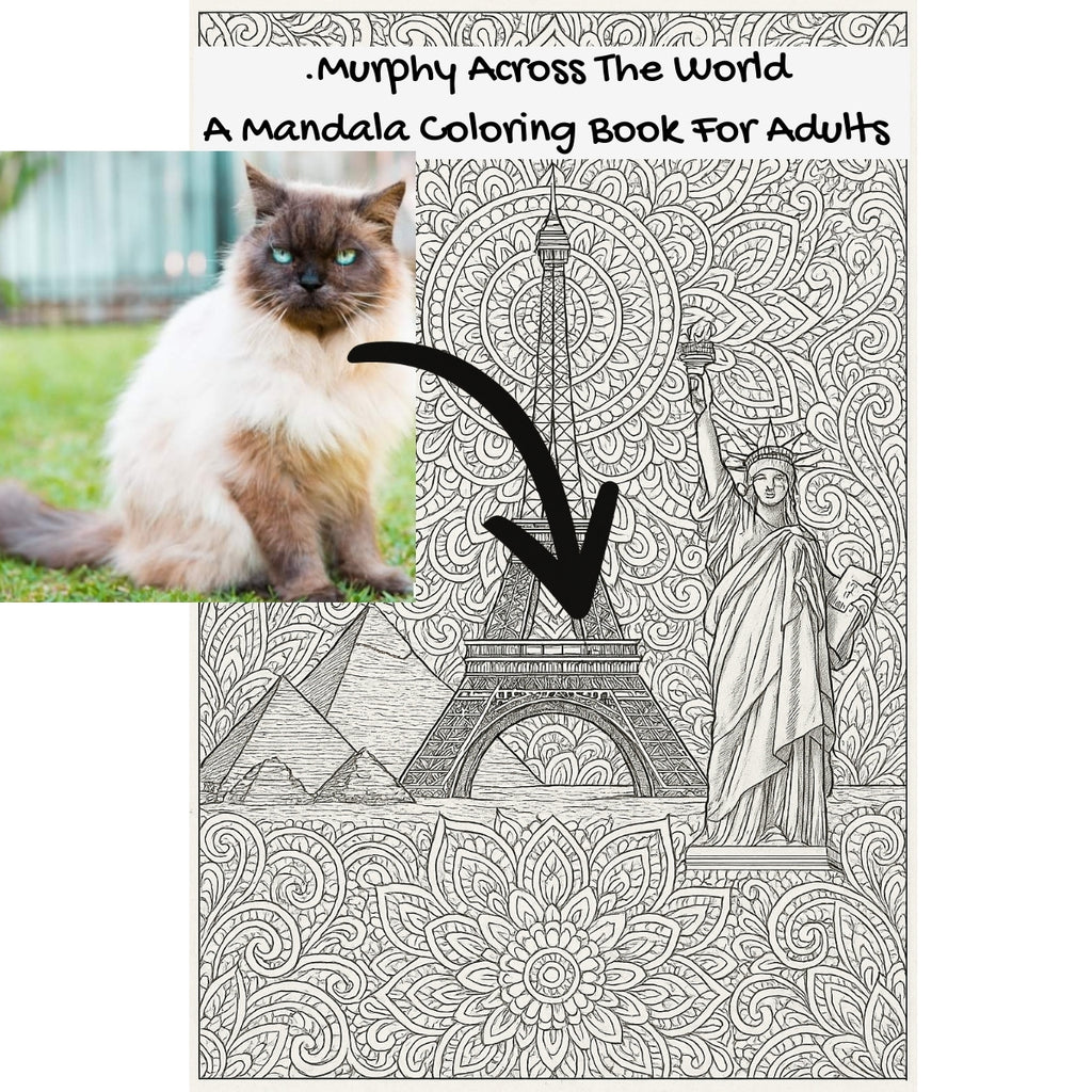 .Murphy Across The World: A Mandala Coloring Book For Adults