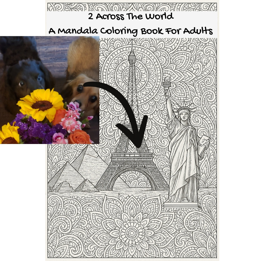 2 Across The World: A Mandala Coloring Book For Adults