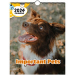 Important Pets: 2024 Wall Calendar (Published)