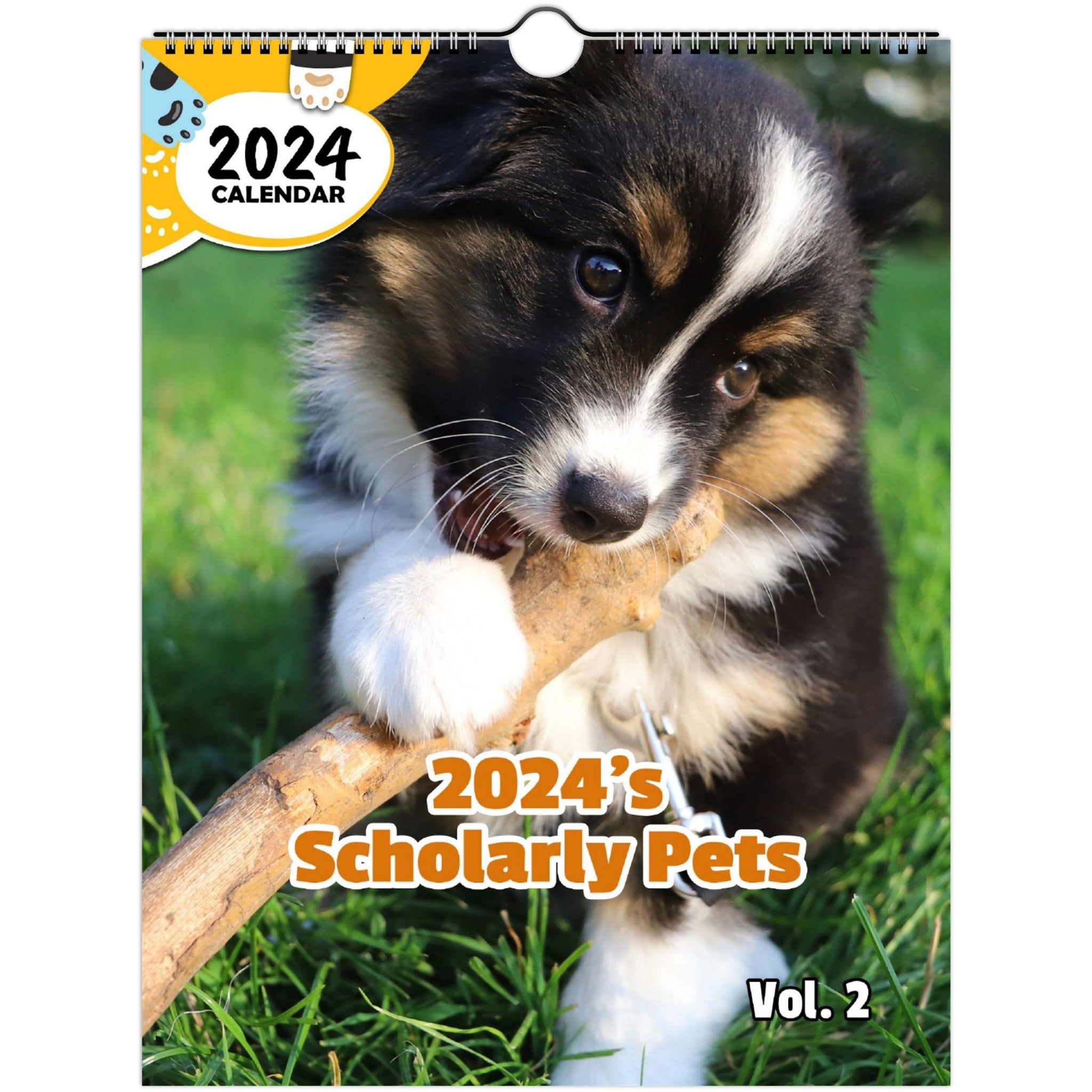 2024's Scholarly Pets Volume Two: 2024 Wall Calendar (Published)