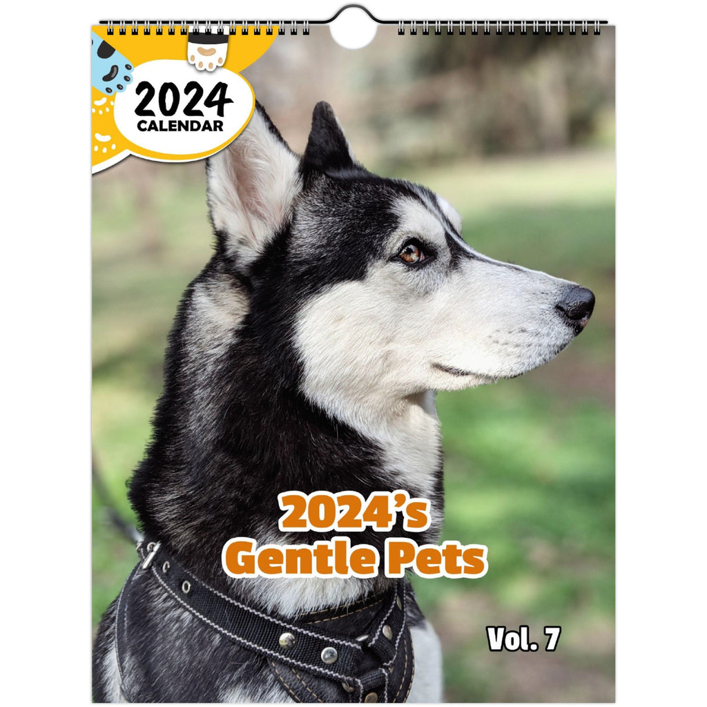 2024's Gentle Pets Volume Seven: 2024 Wall Calendar (Published)
