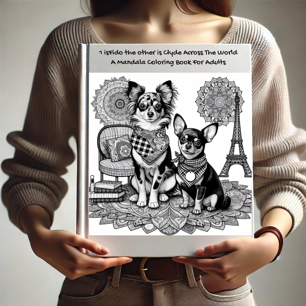 1 isFido the other is Clyde Across The World: A Mandala Coloring Book For Adults