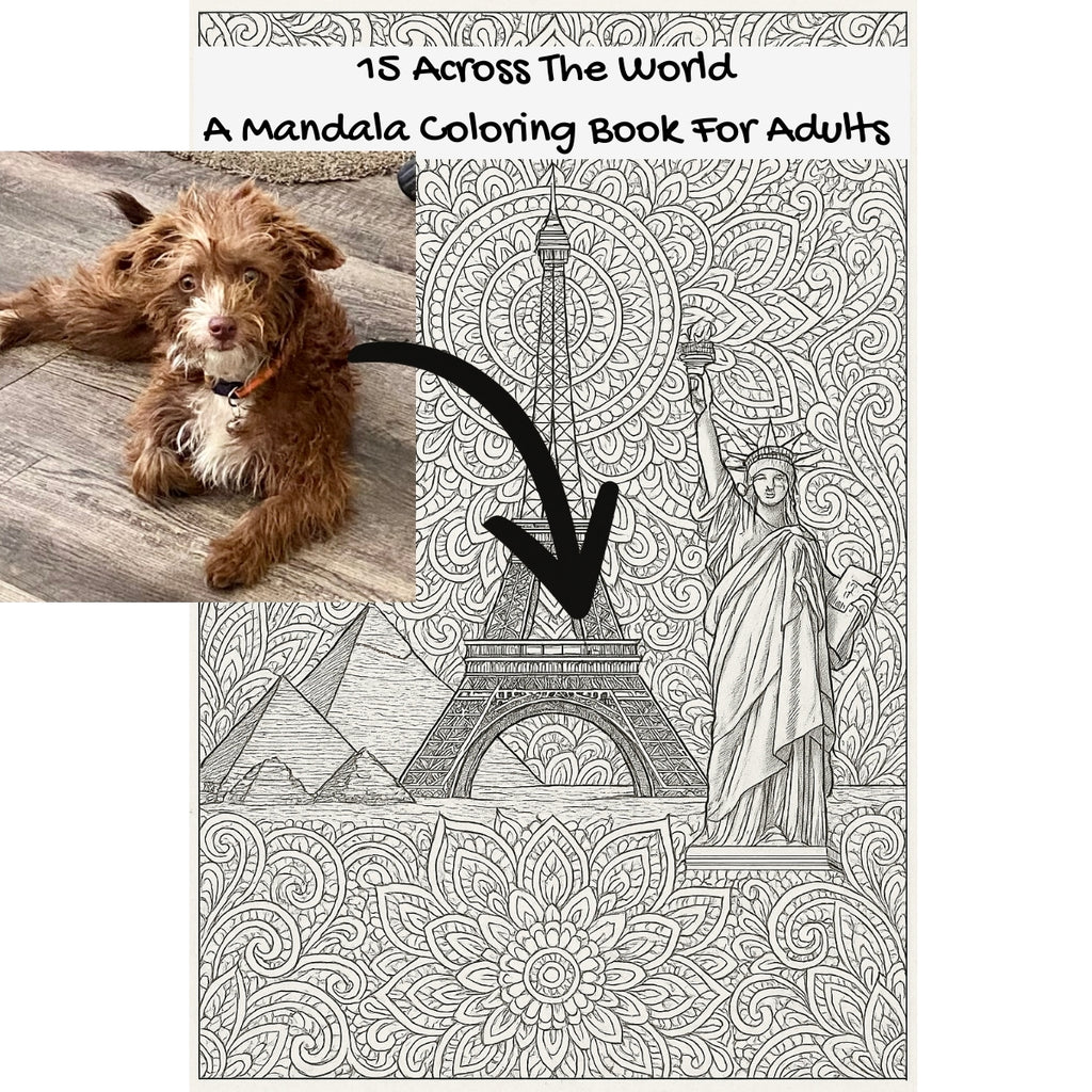 15 Across The World: A Mandala Coloring Book For Adults