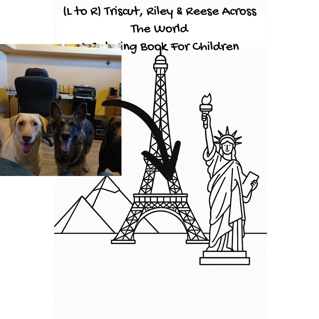 (L to R) Triscut, Riley & Reese Across The World: A Coloring Book For Children
