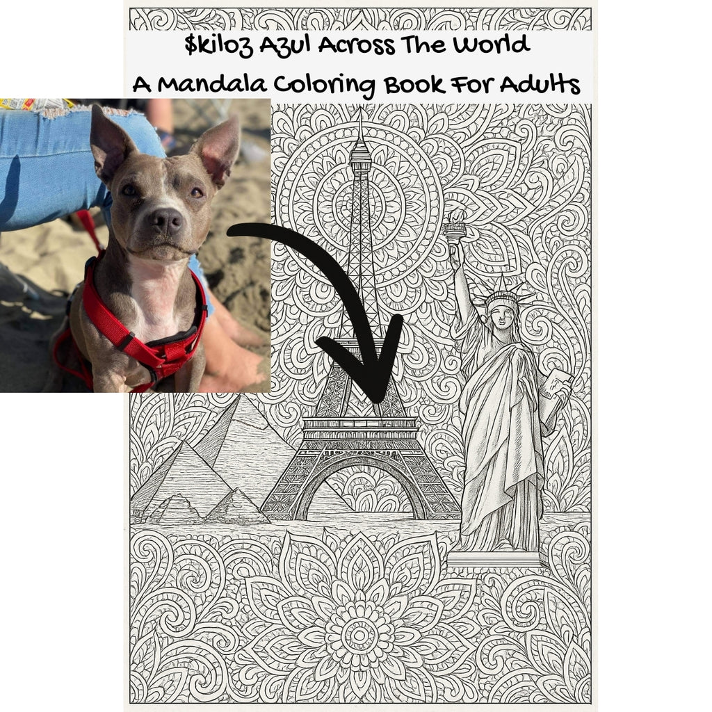 $kiloz Azul Across The World: A Mandala Coloring Book For Adults