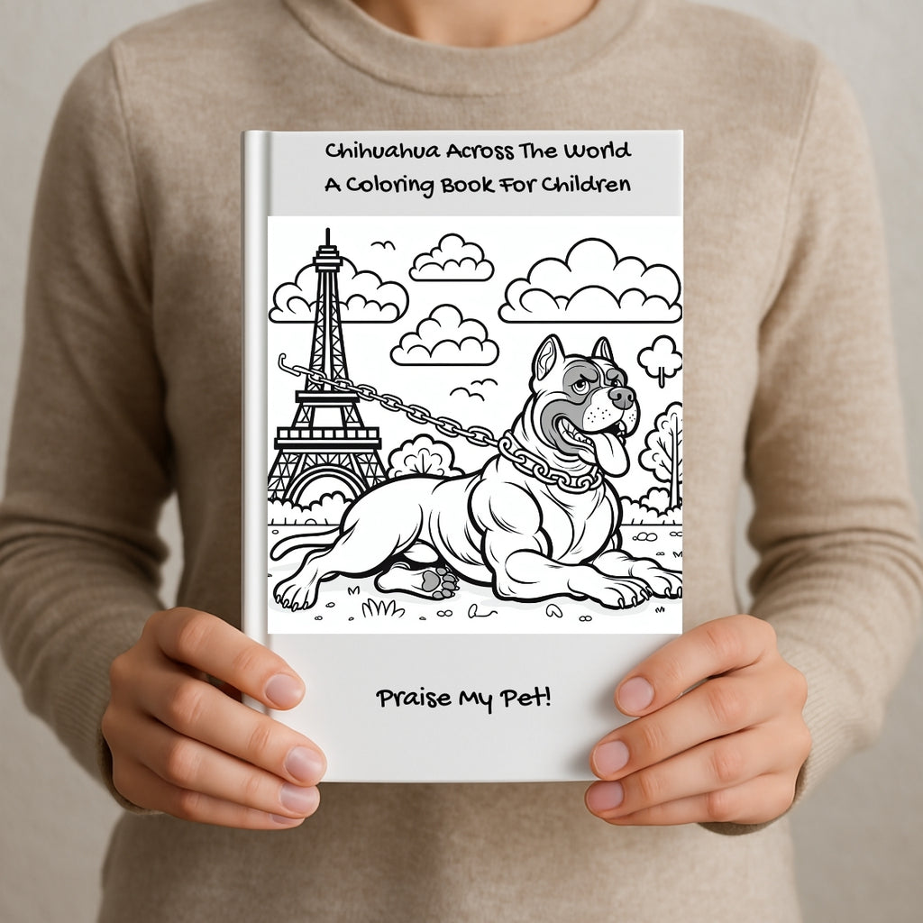 Chihuahua Across The World: A Coloring Book For Children