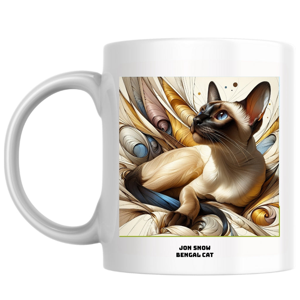 Jon snow Bengal cat the Magnificent: Pop Art Coffee Mug