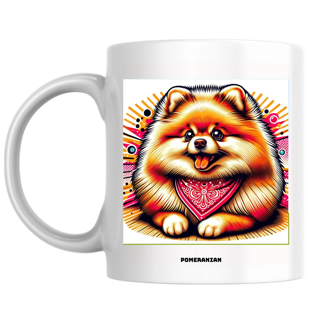 Pomeranian the Magnificent: Pop Art Coffee Mug