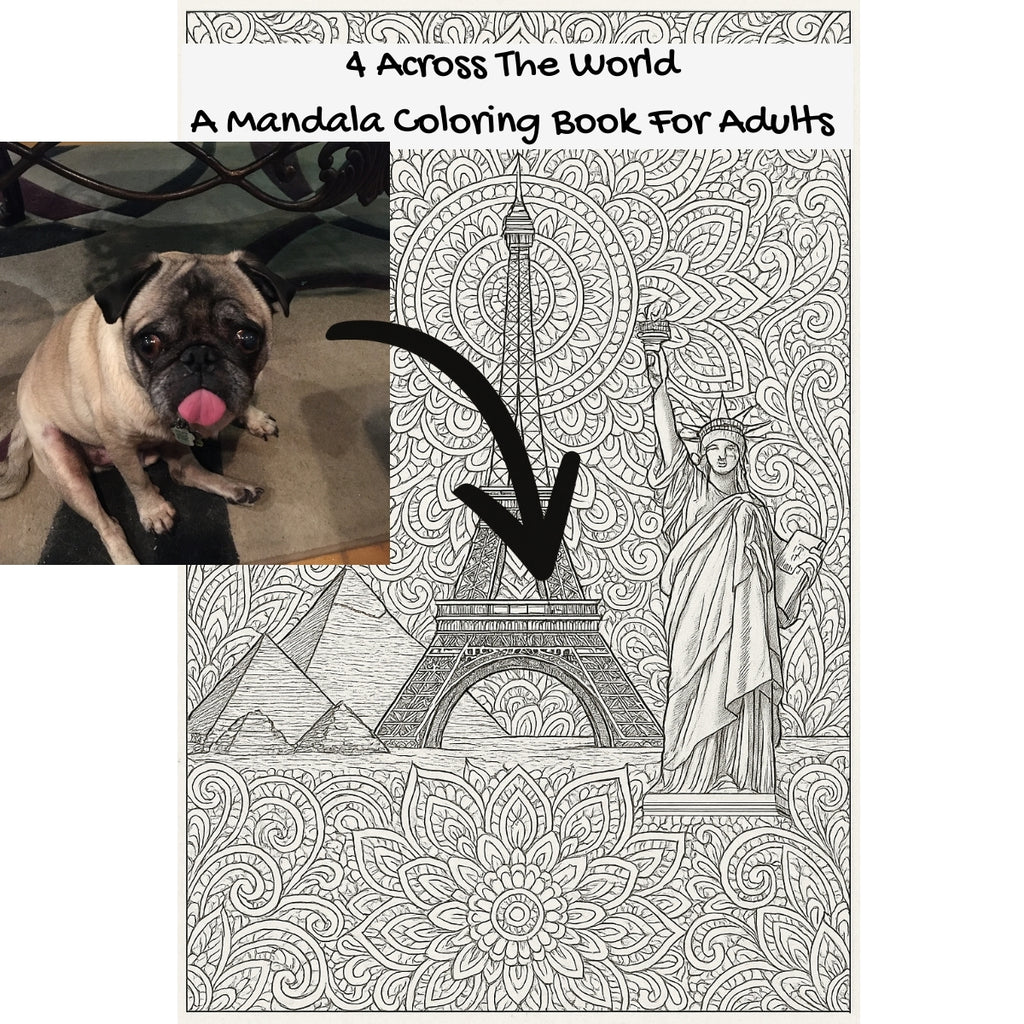4 Across The World: A Mandala Coloring Book For Adults