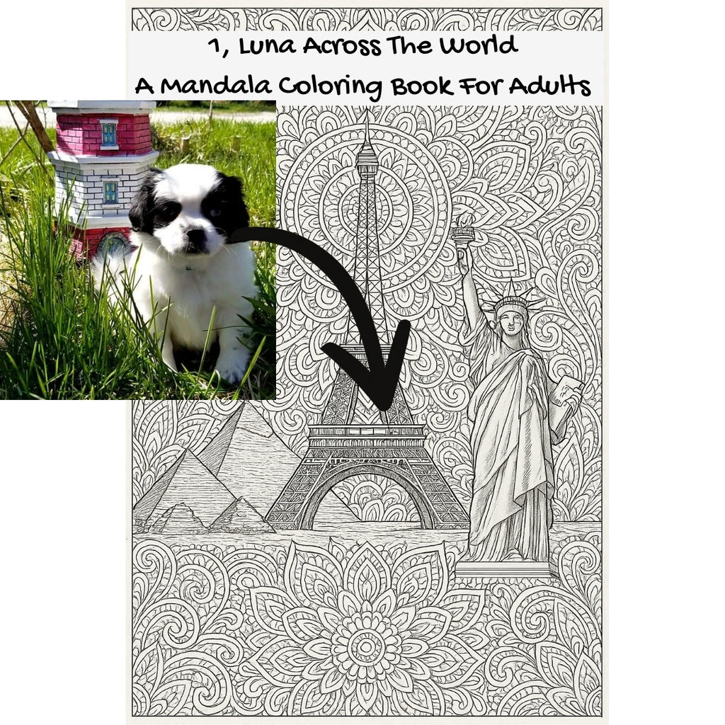 1, Luna Across The World: A Mandala Coloring Book For Adults