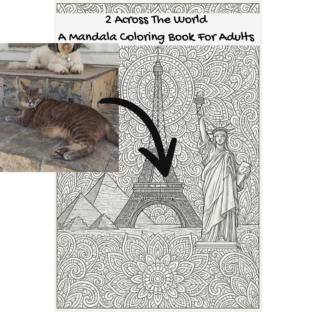 2 Across The World: A Mandala Coloring Book For Adults