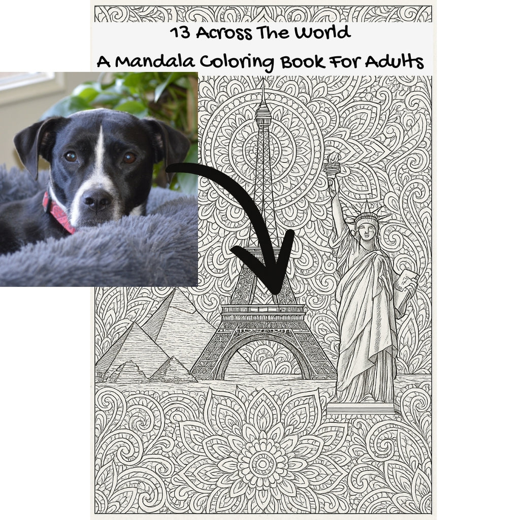 13 Across The World: A Mandala Coloring Book For Adults