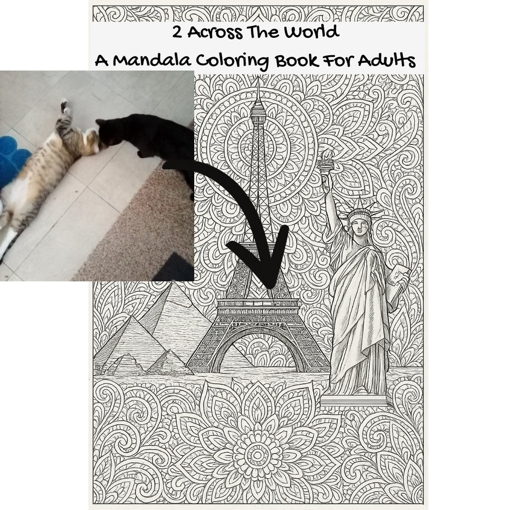 2 Across The World: A Mandala Coloring Book For Adults