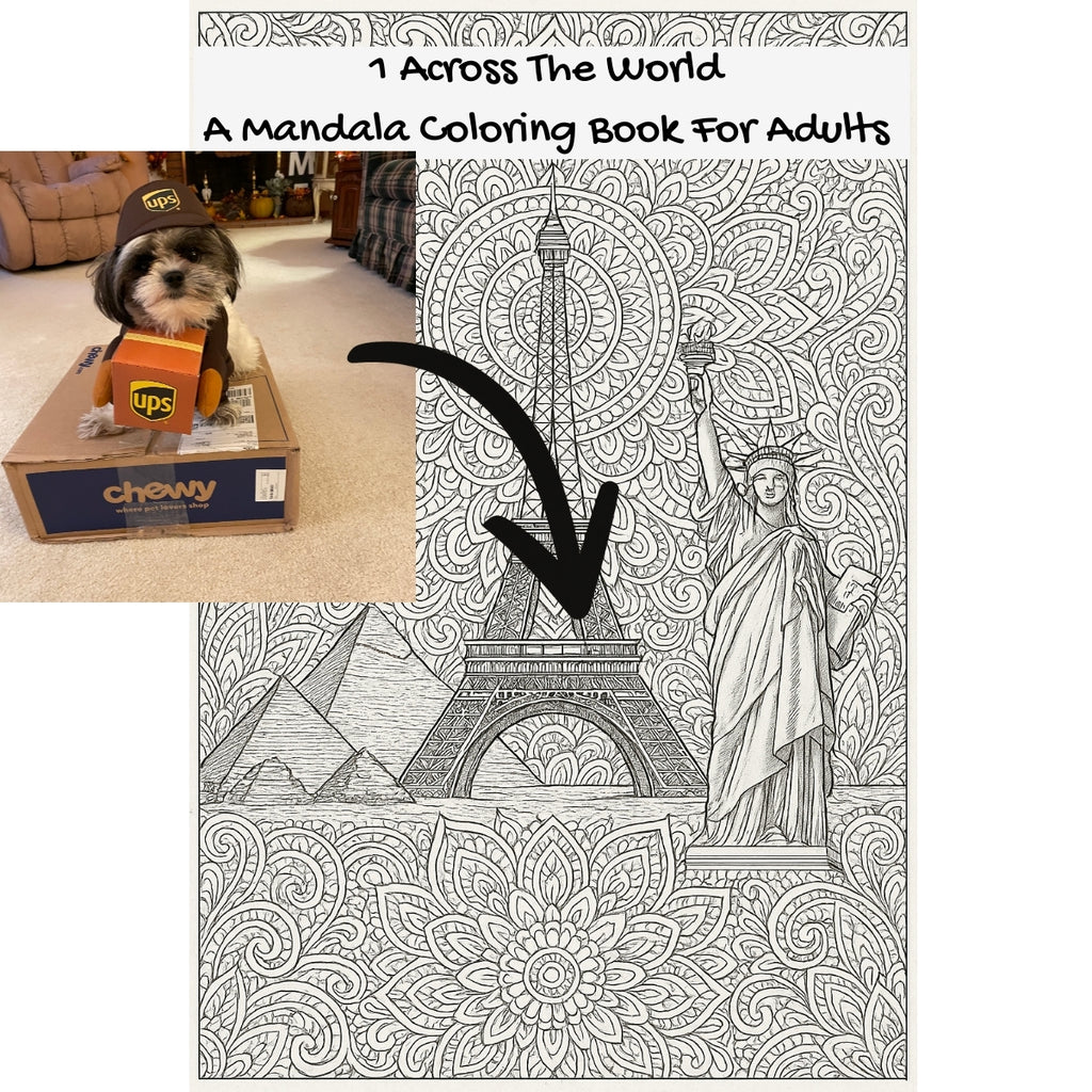 1 Across The World: A Mandala Coloring Book For Adults